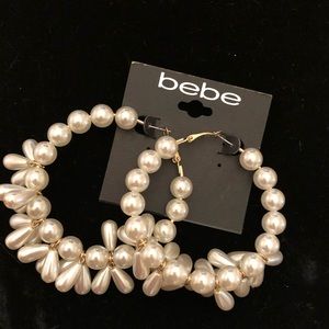 New Bebe hoop earrings